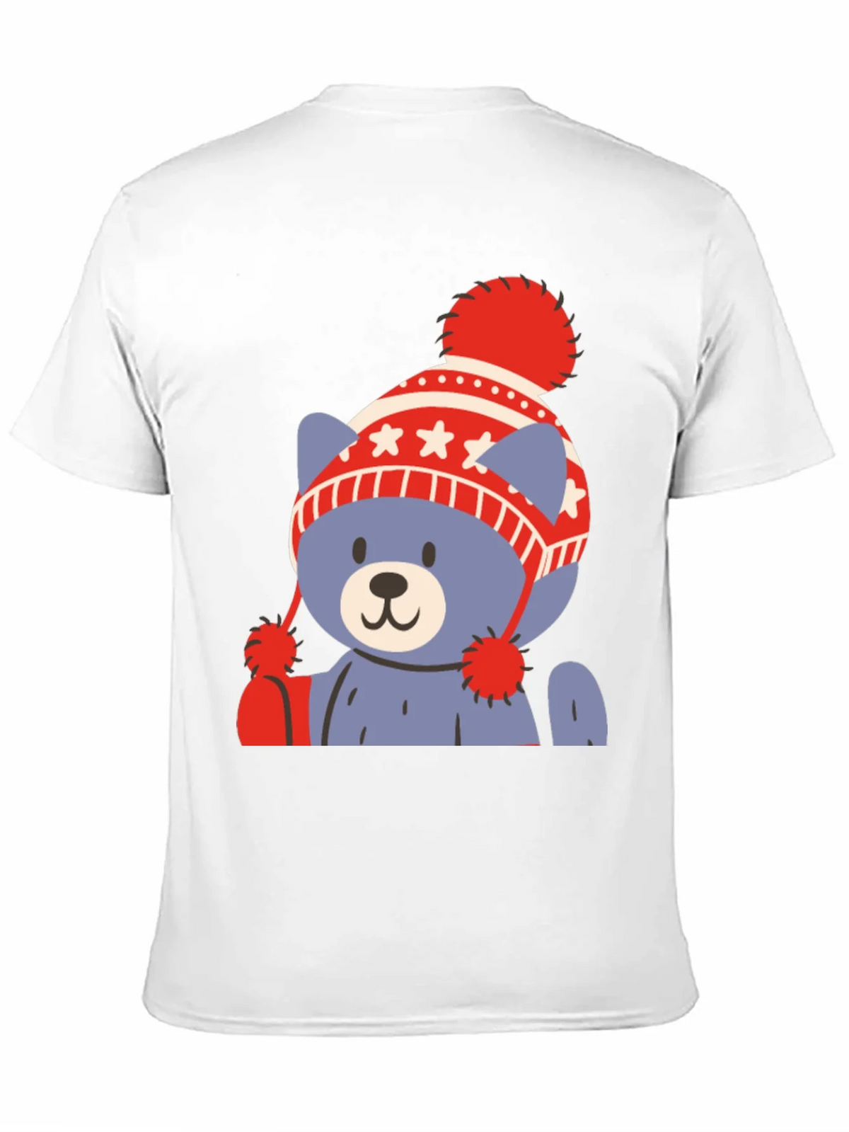 Cute Bear in Winter Hat Graphic Tee