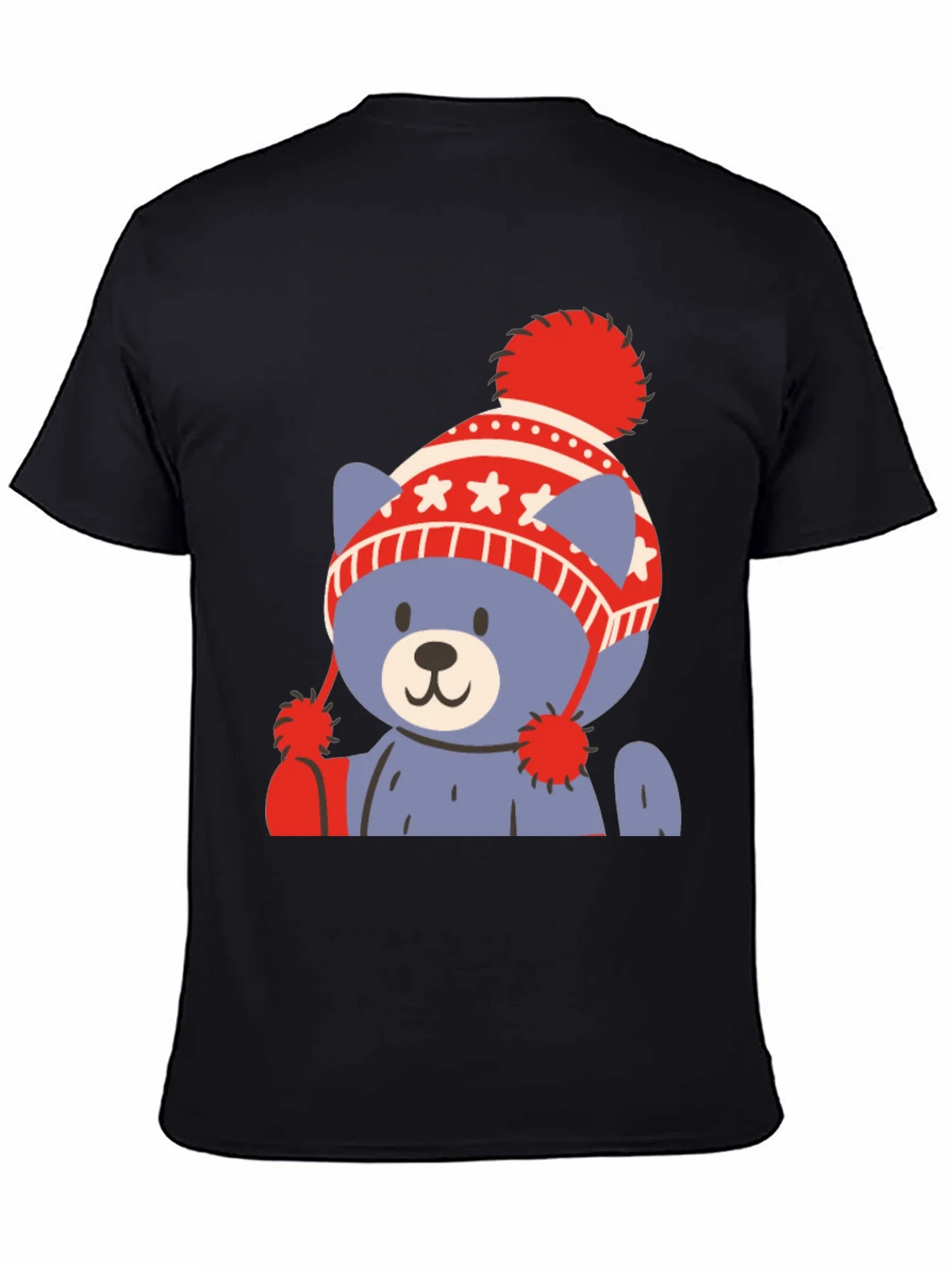 Cute Bear in Winter Hat Graphic Tee