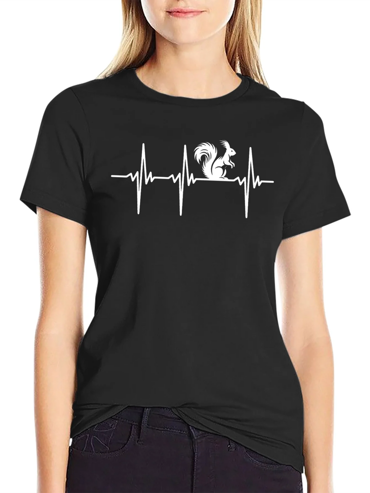 Squirrel Heartbeat T-Shirt - Novelty Graphic Tee product image 2