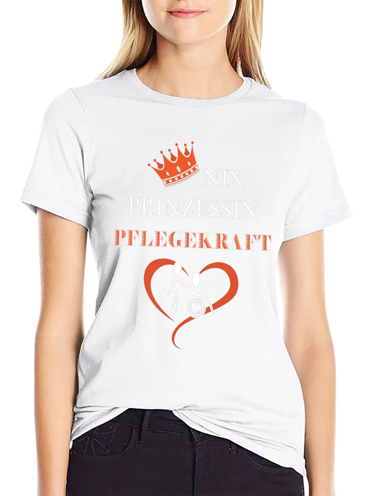 Nix Prinzessin Pflegekraft Graphic T-Shirt product image 8