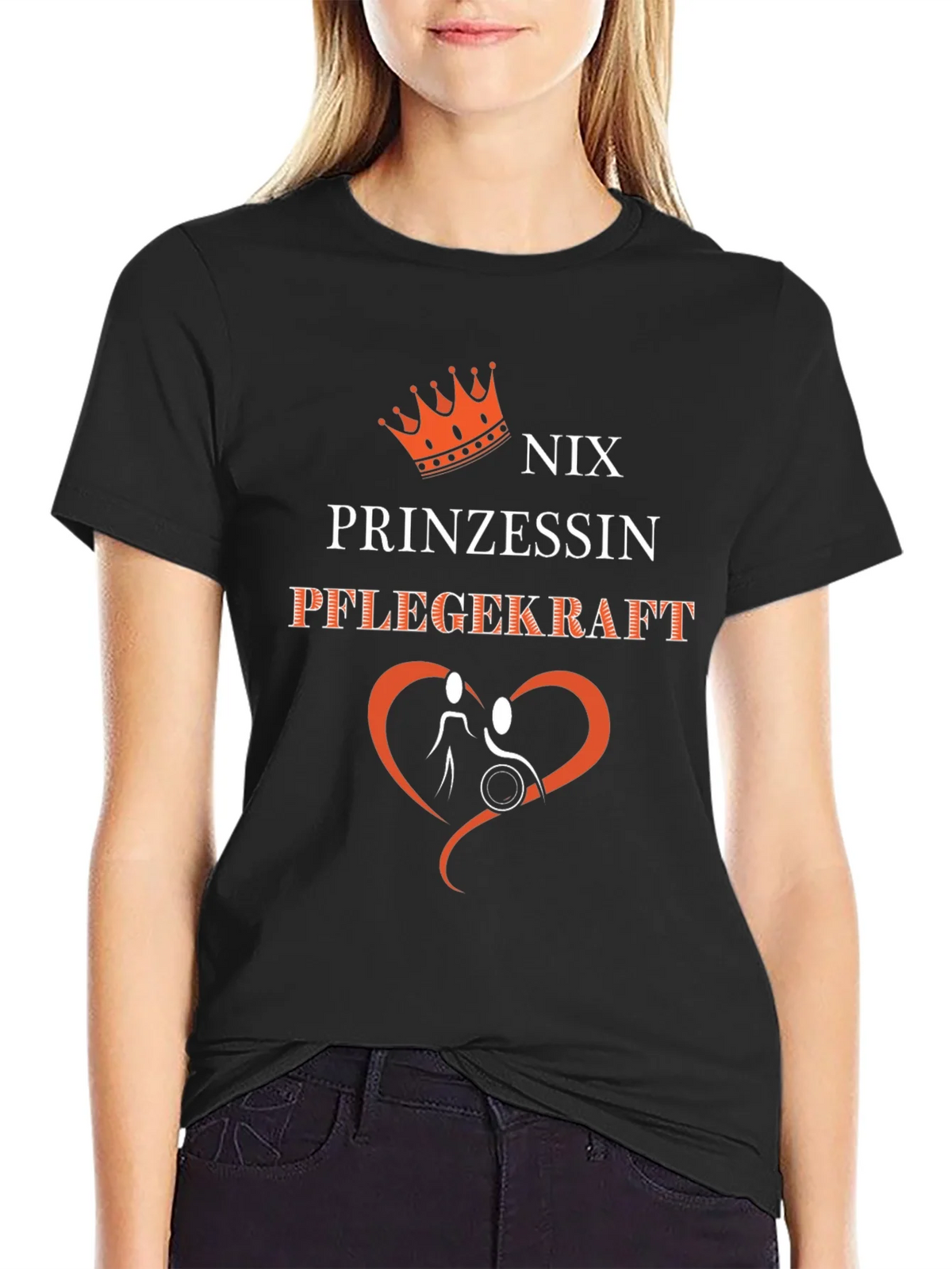Nix Prinzessin Pflegekraft Graphic T-Shirt product image 2