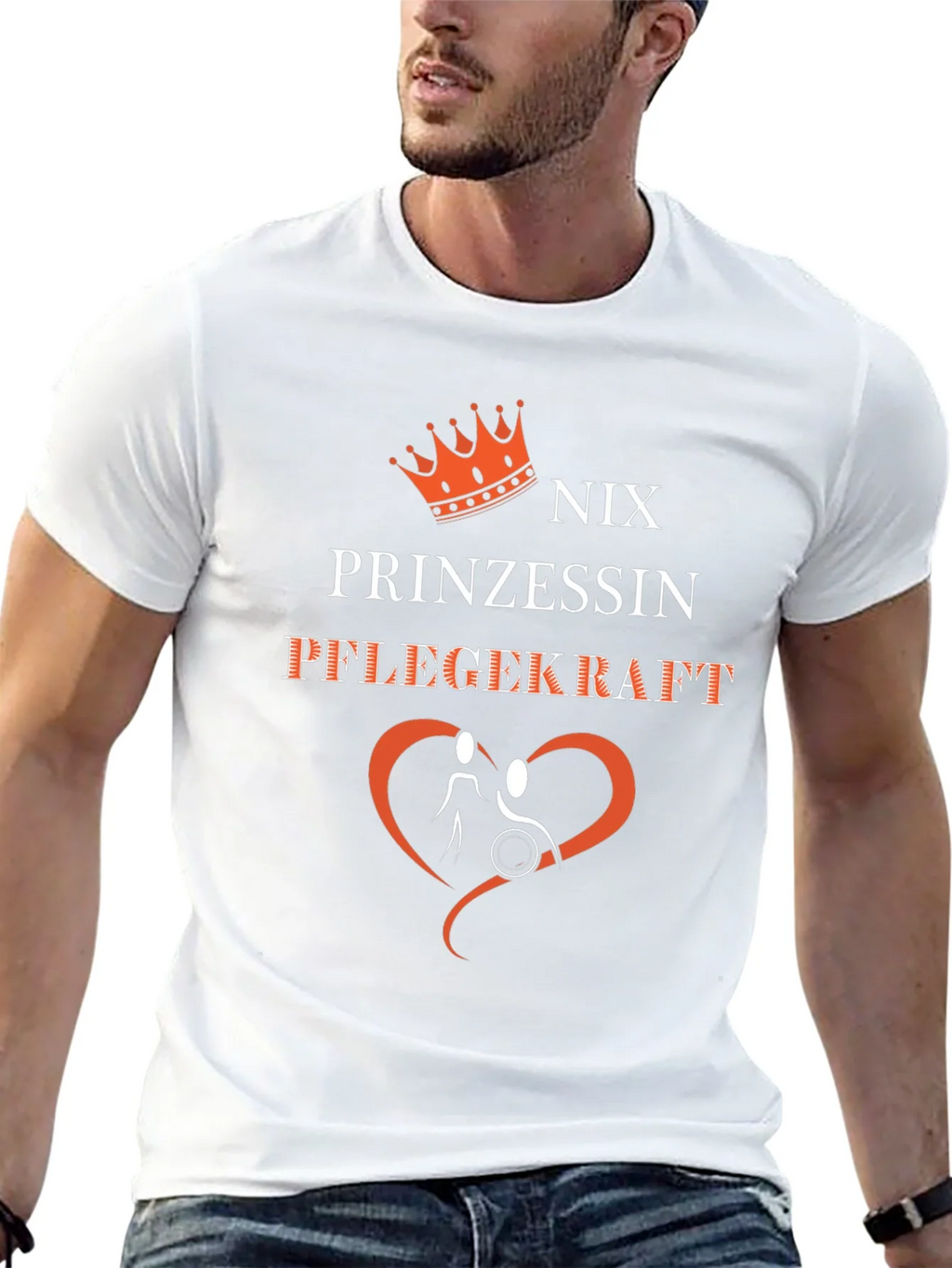 Nix Prinzessin Pflegekraft Graphic T-Shirt product image 12