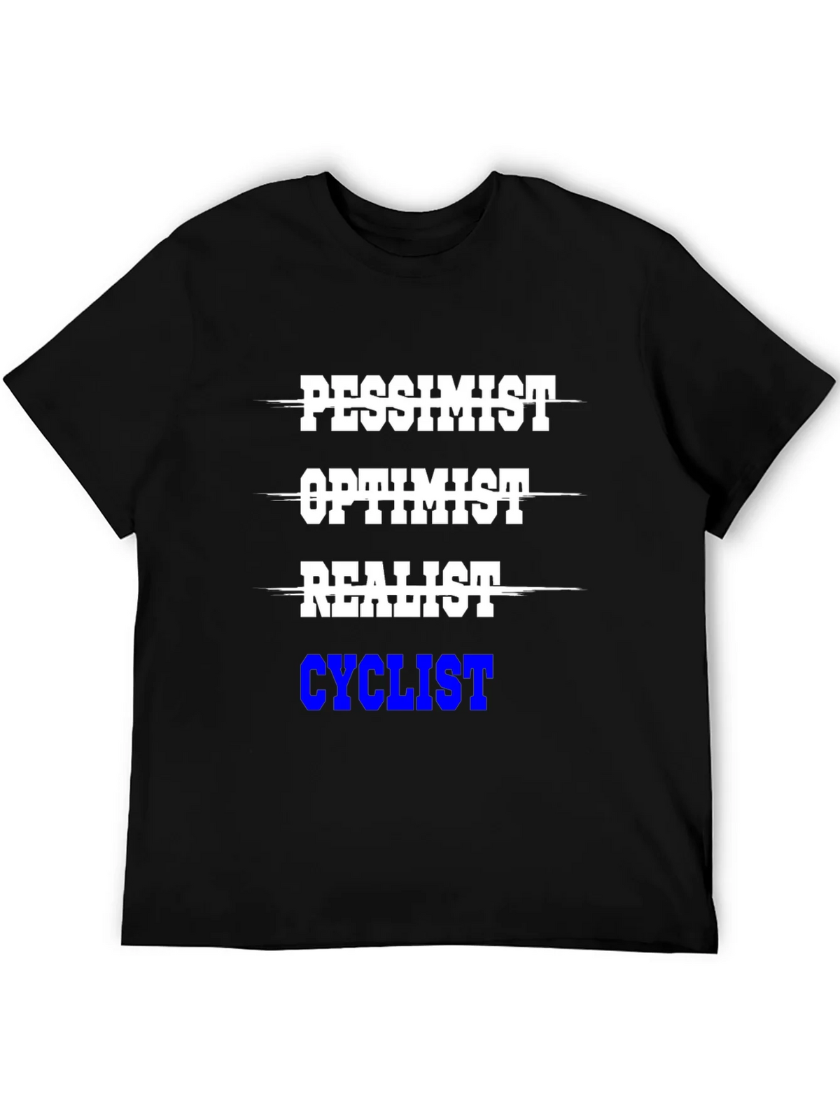 Cyclist T-Shirt - Pessimist Optimist Realist product image 5