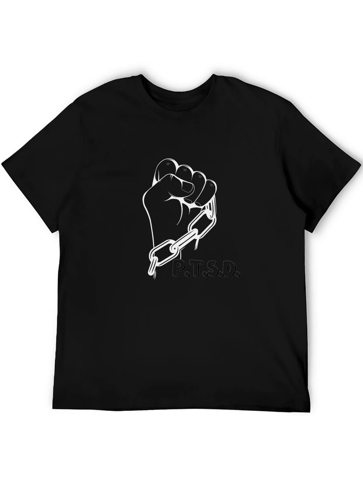 P.T.S.D. Awareness Graphic Tee - Black product image 5
