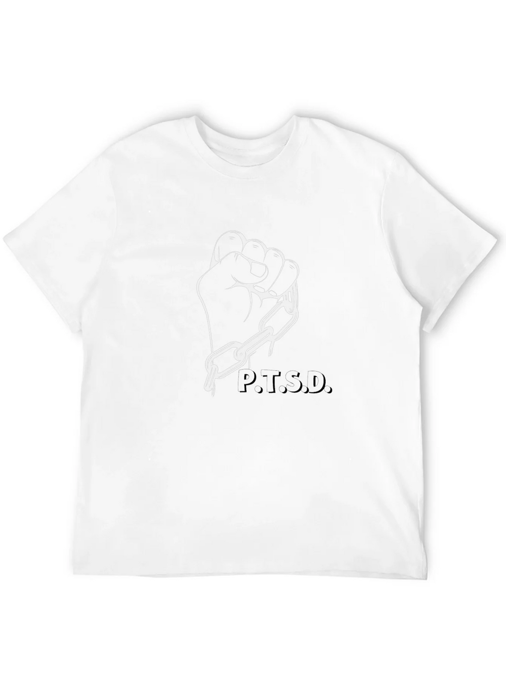 P.T.S.D. Awareness Graphic Tee - Black product image 11