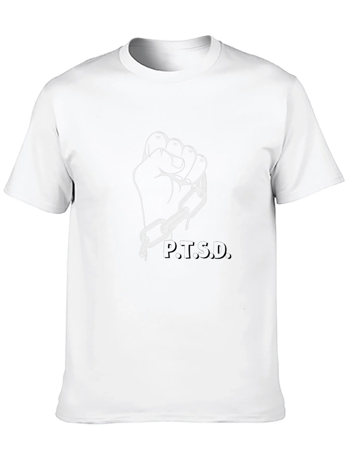 P.T.S.D. Awareness Graphic Tee - Black product image 9