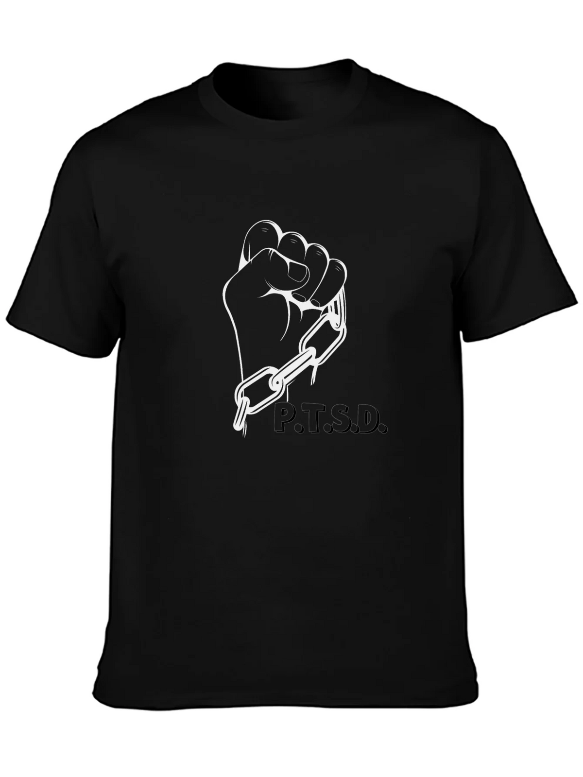 P.T.S.D. Awareness Graphic Tee - Black product image 3