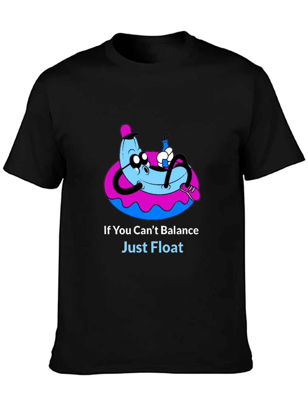 Funny Banana Float T-Shirt - Just Graphic Tee product image 3