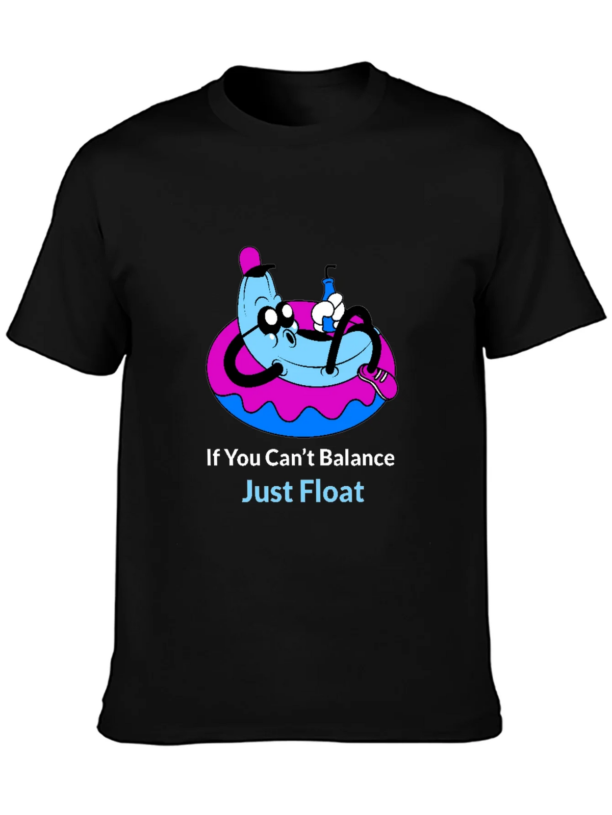 Funny Banana Float T-Shirt - Just Graphic Tee product image 3