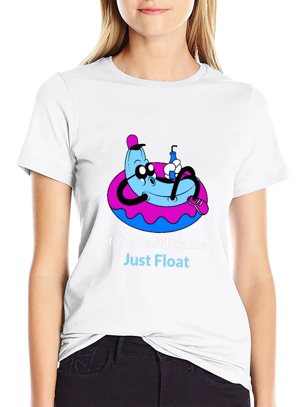Funny Banana Float T-Shirt - Just Graphic Tee product image 8