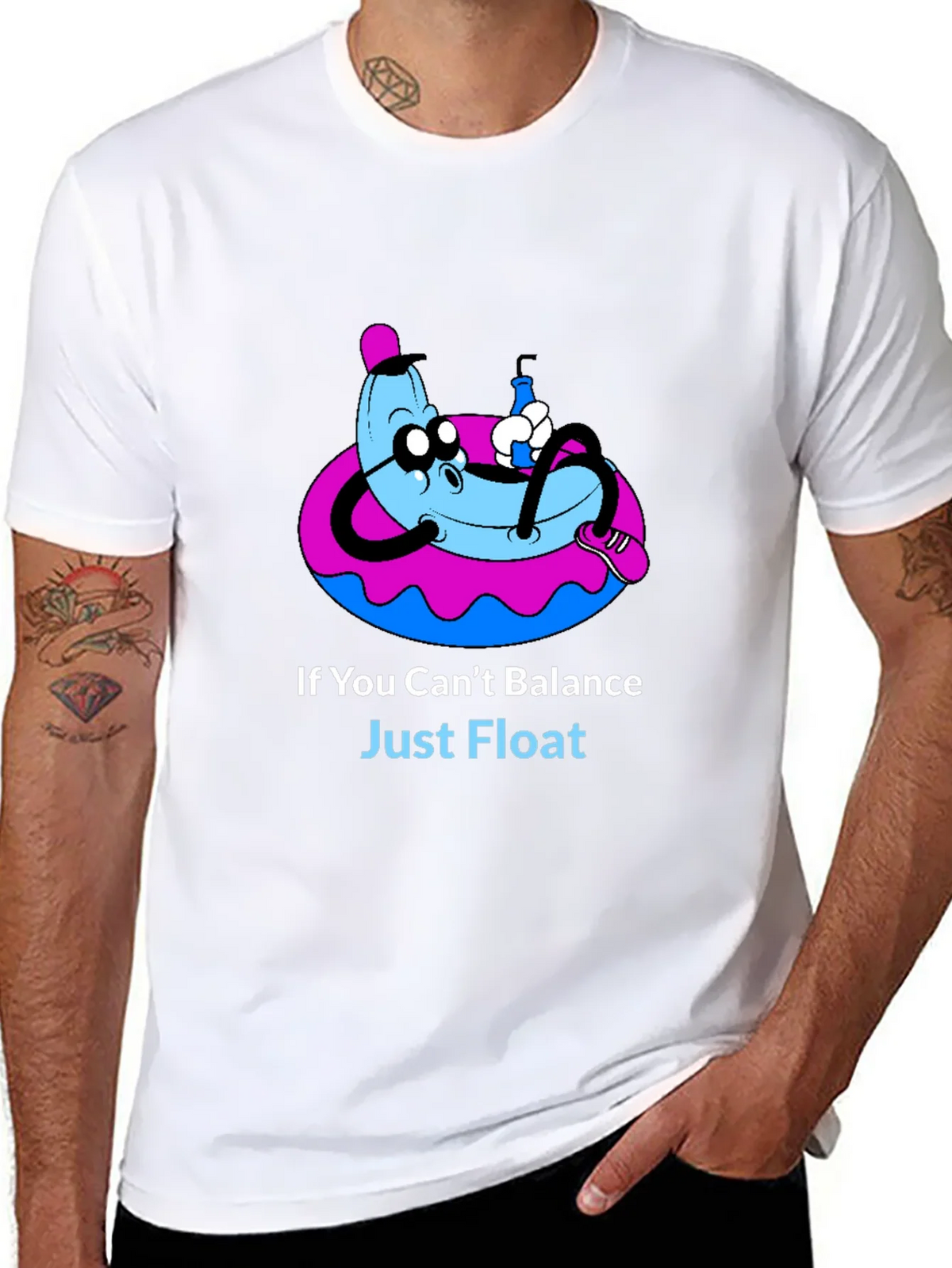 Funny Banana Float T-Shirt - Just Graphic Tee product image 7
