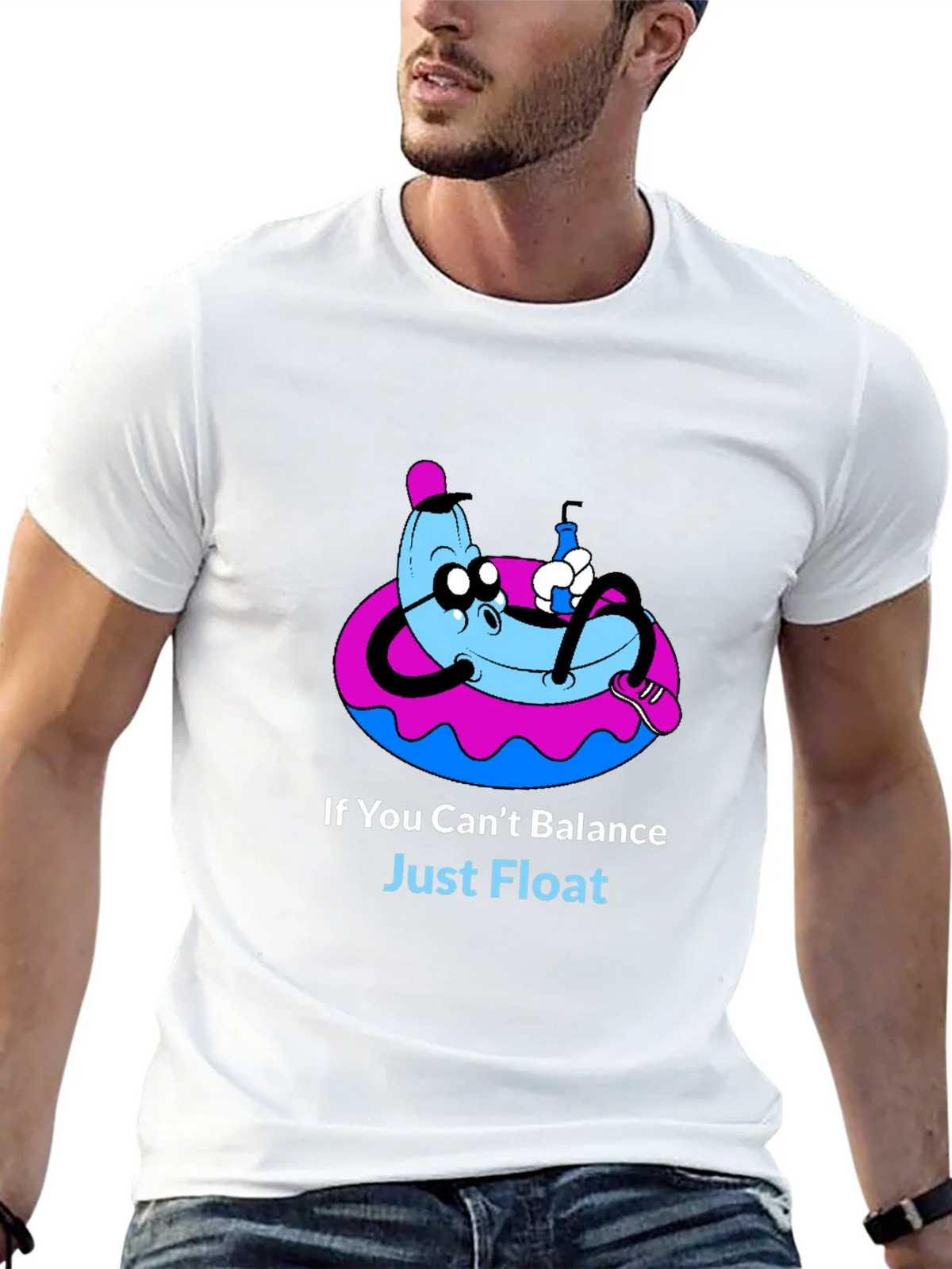 Funny Banana Float T-Shirt - Just Graphic Tee product image 12