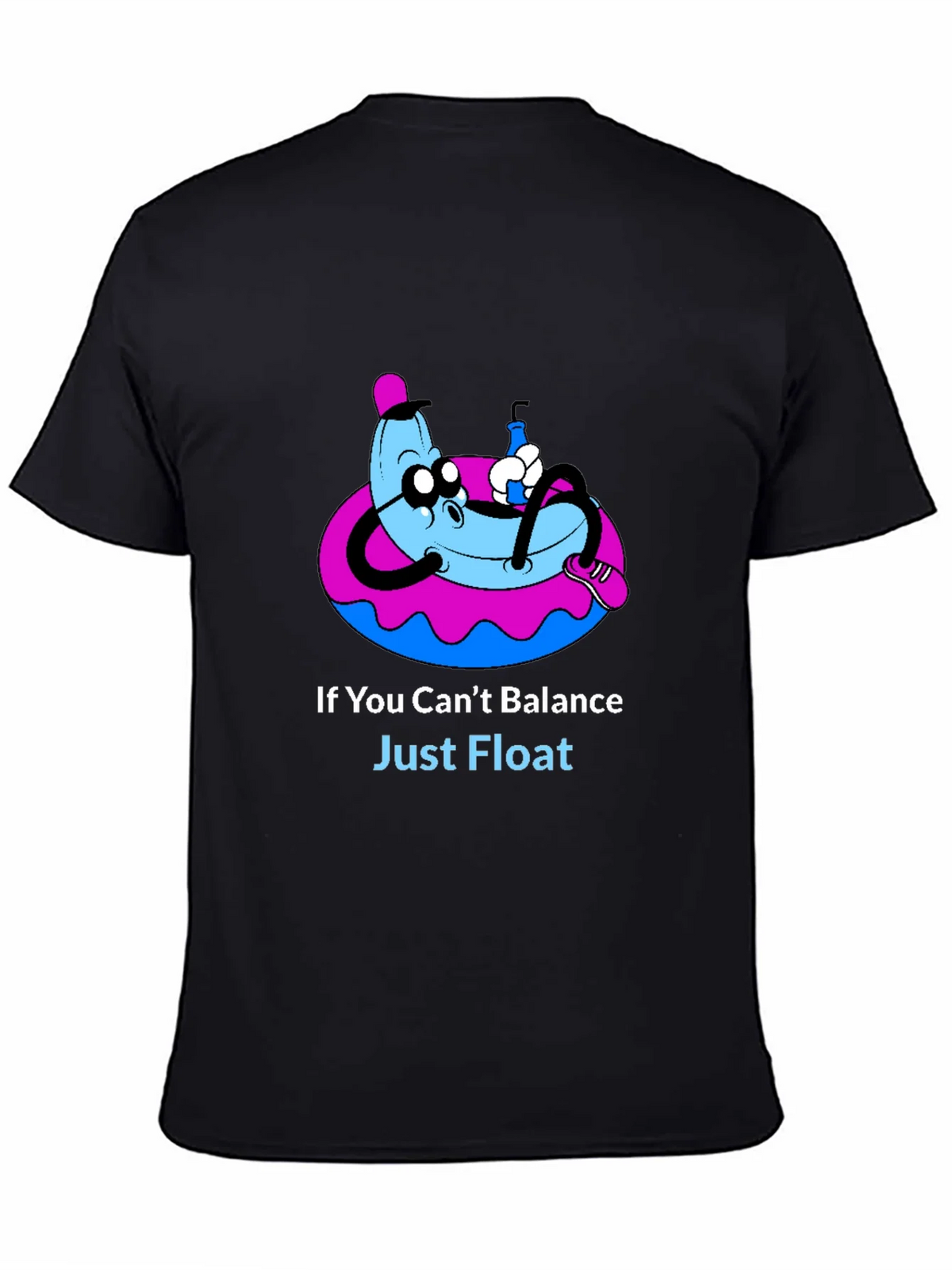 Funny Banana Float T-Shirt - Just Graphic Tee product image 4