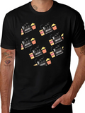 Movie Night T-Shirt: Popcorn and Clapperboard Design product image 1