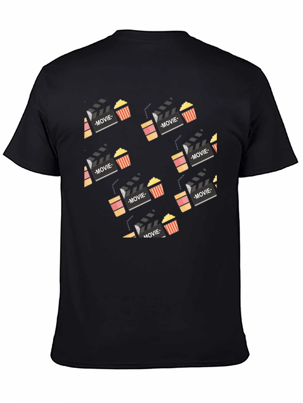 Movie Night T-Shirt: Popcorn and Clapperboard Design product image 4