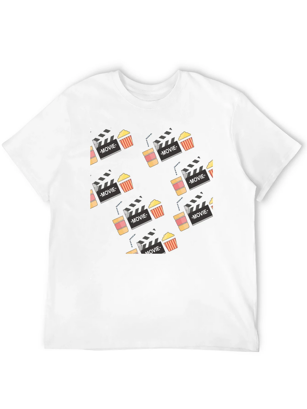 Movie Night T-Shirt: Popcorn and Clapperboard Design product image 8