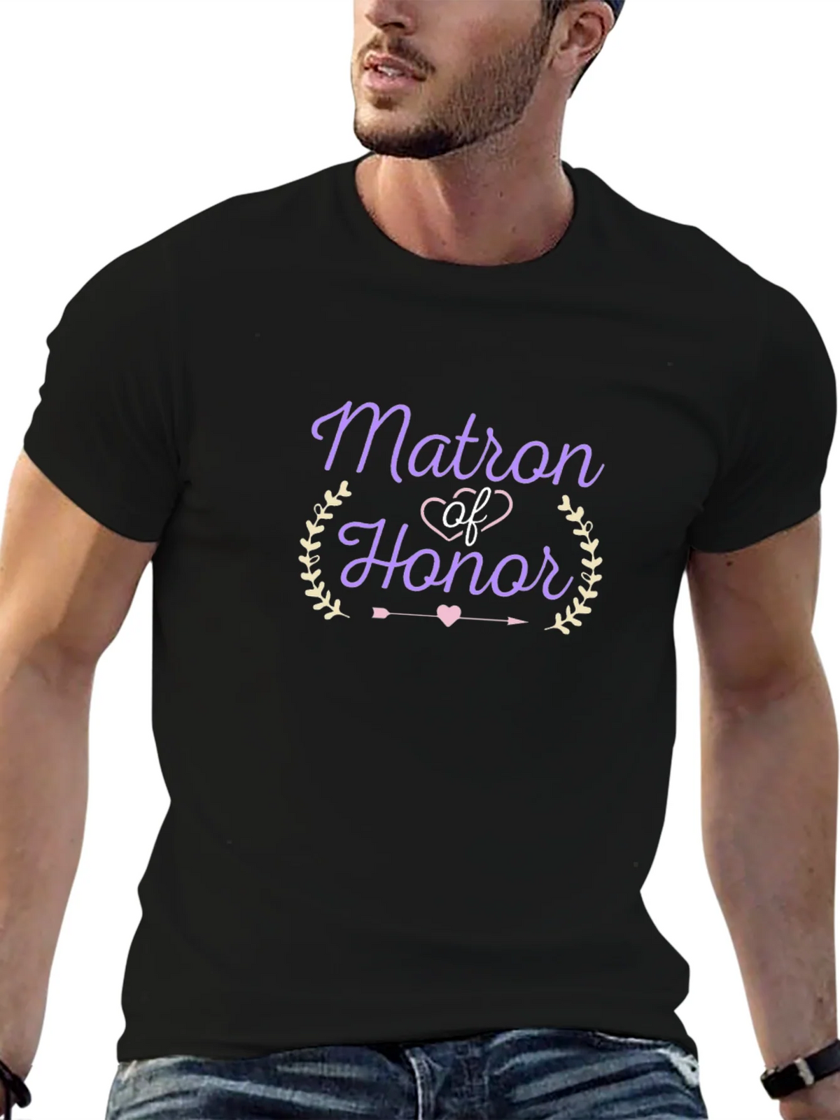 Matron of Honor Graphic T-Shirt - Bridal Party Tee product image 6