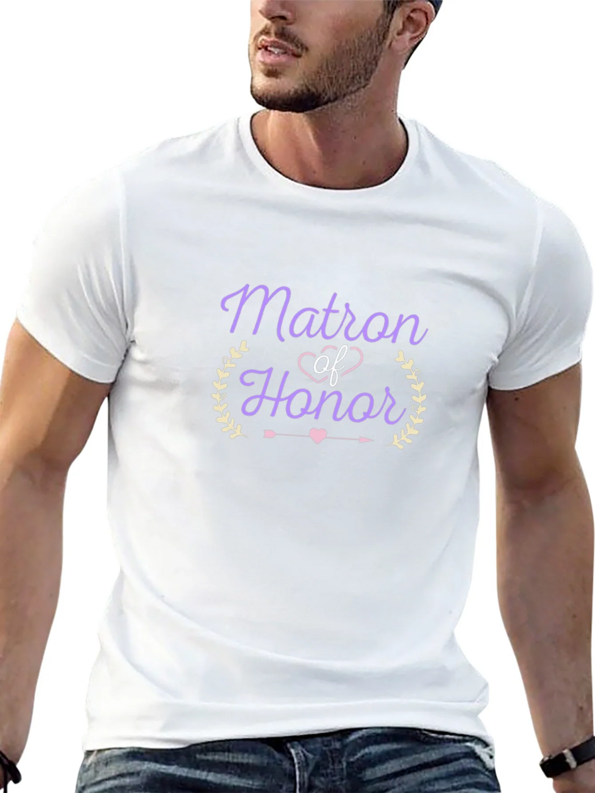 Matron of Honor Graphic T-Shirt - Bridal Party Tee product image 12