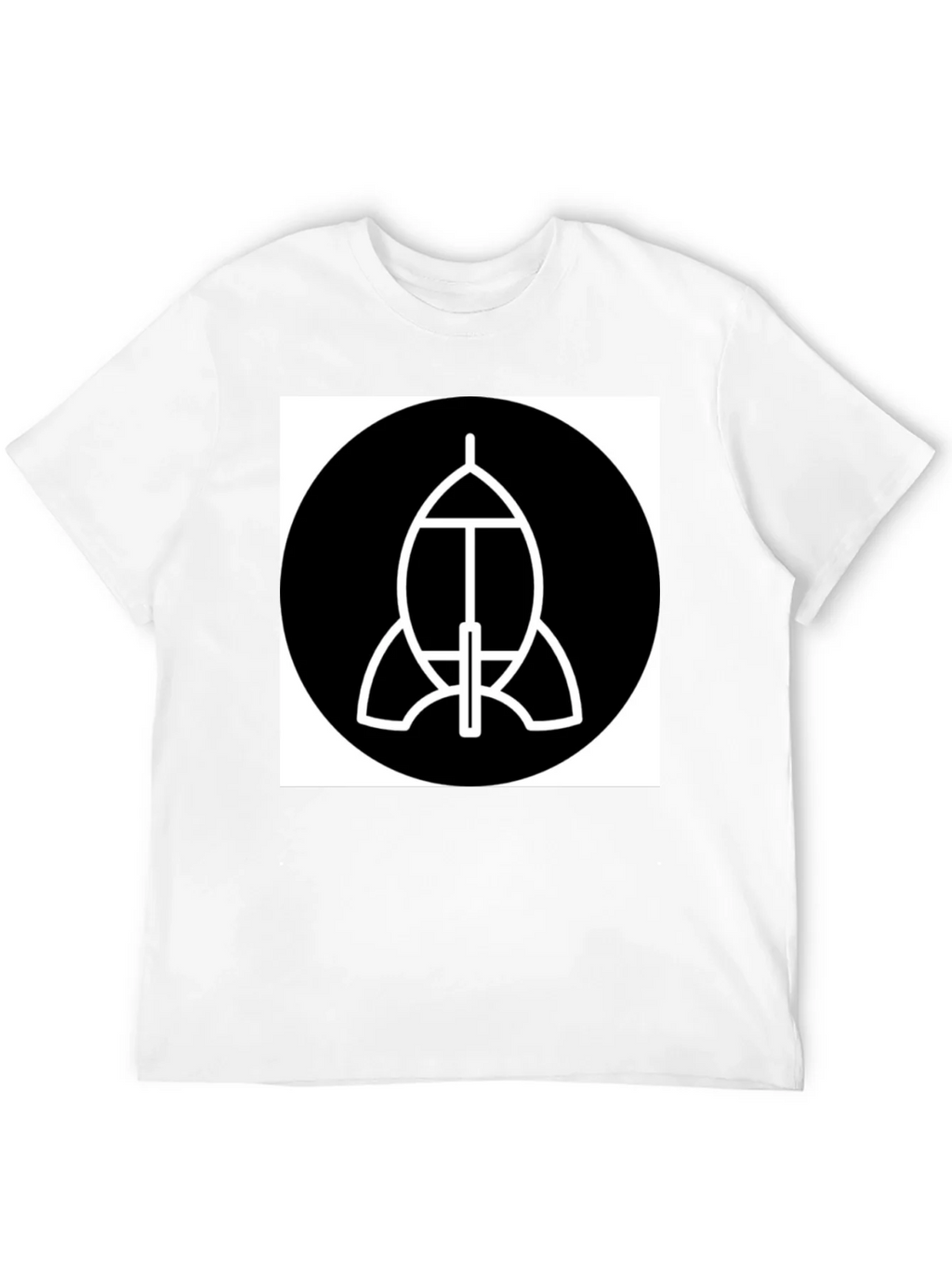 Abstract Spacecraft Graphic Black T-Shirt product image 11