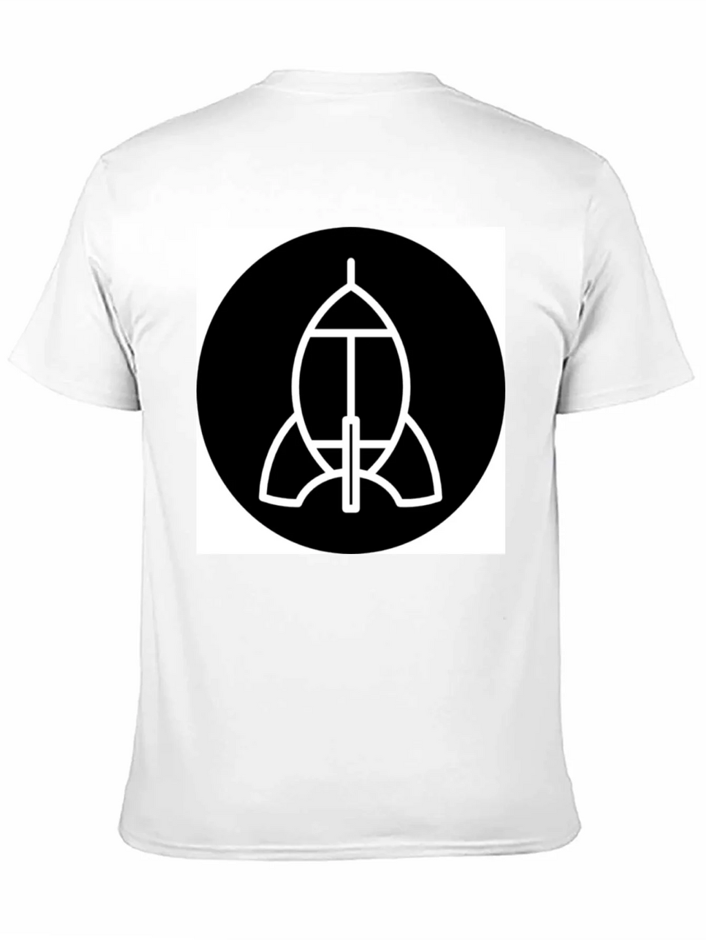 Abstract Spacecraft Graphic Black T-Shirt product image 10