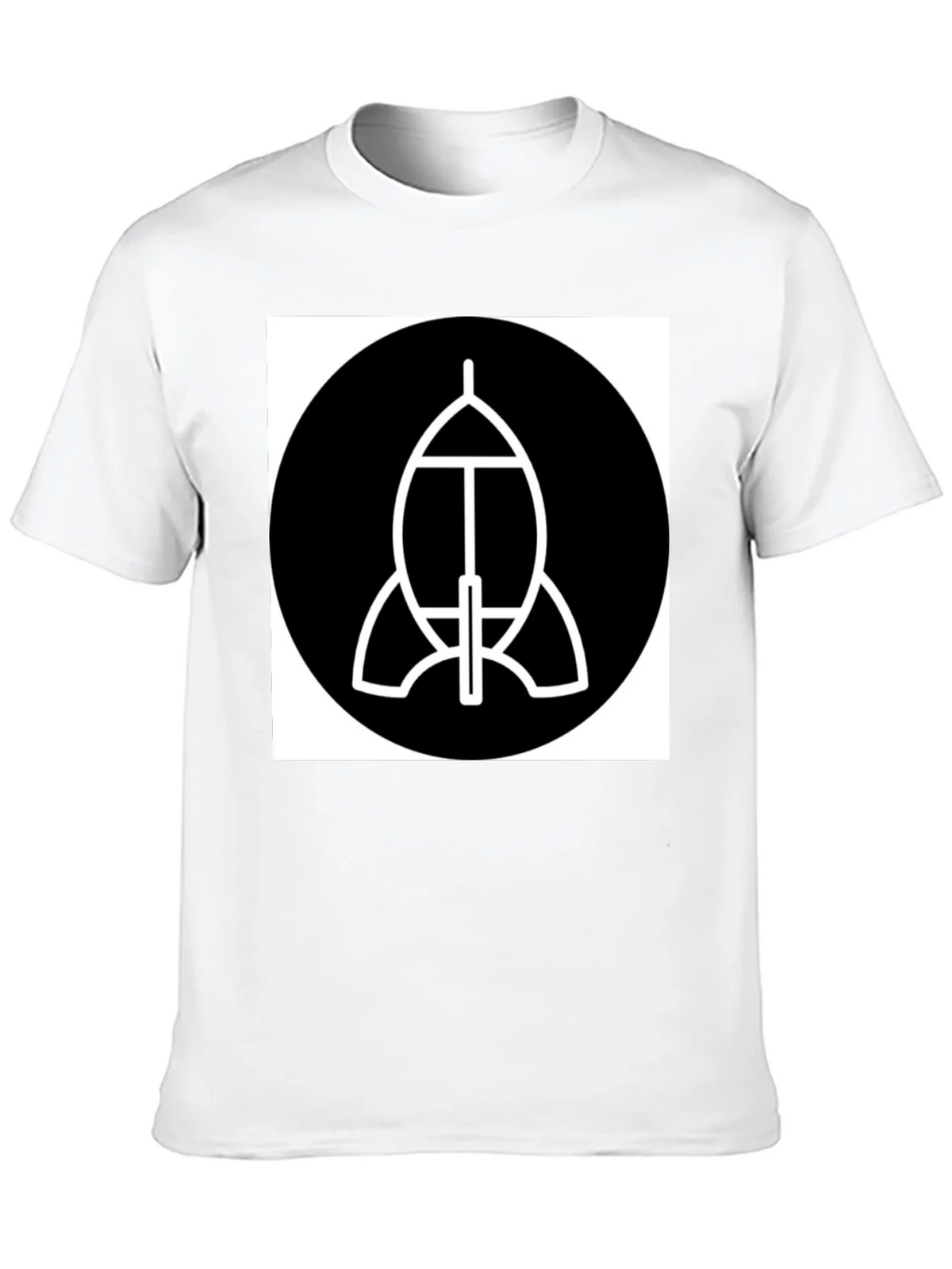 Abstract Spacecraft Graphic Black T-Shirt product image 9