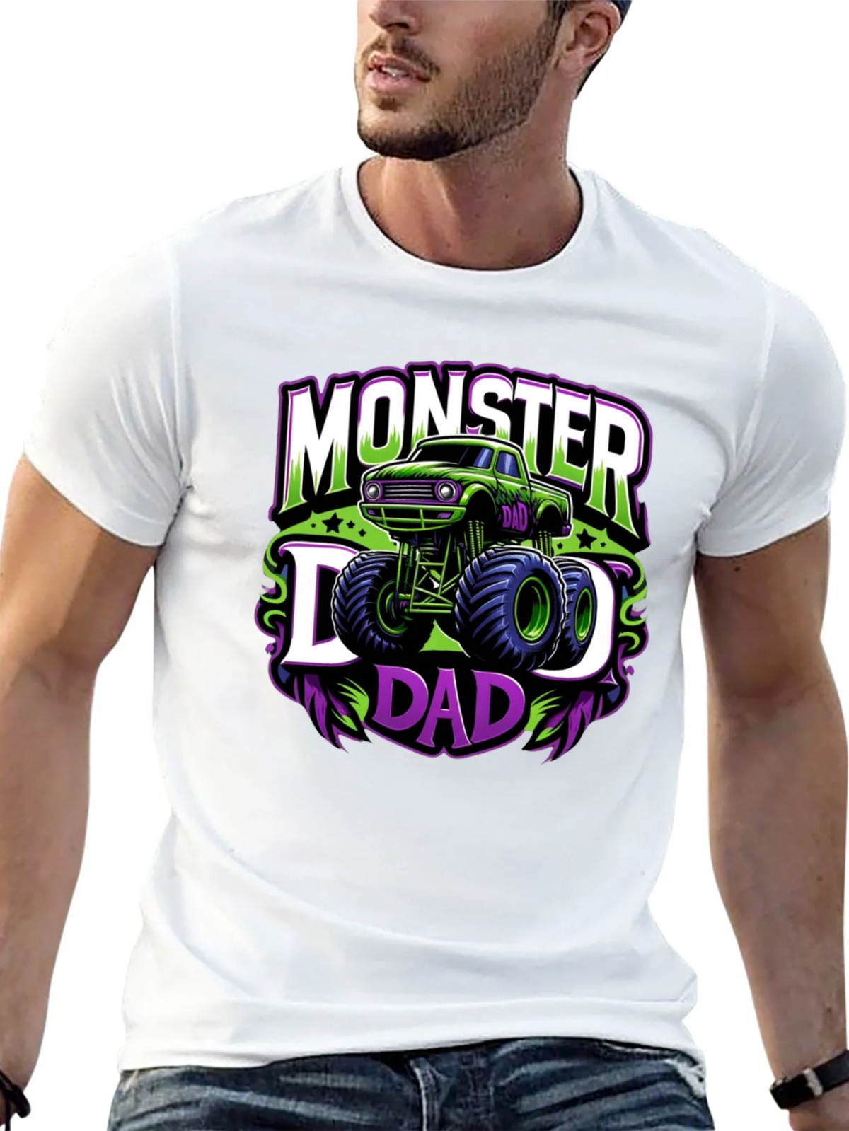 Monster Dad Graphic Tee - Black product image 12