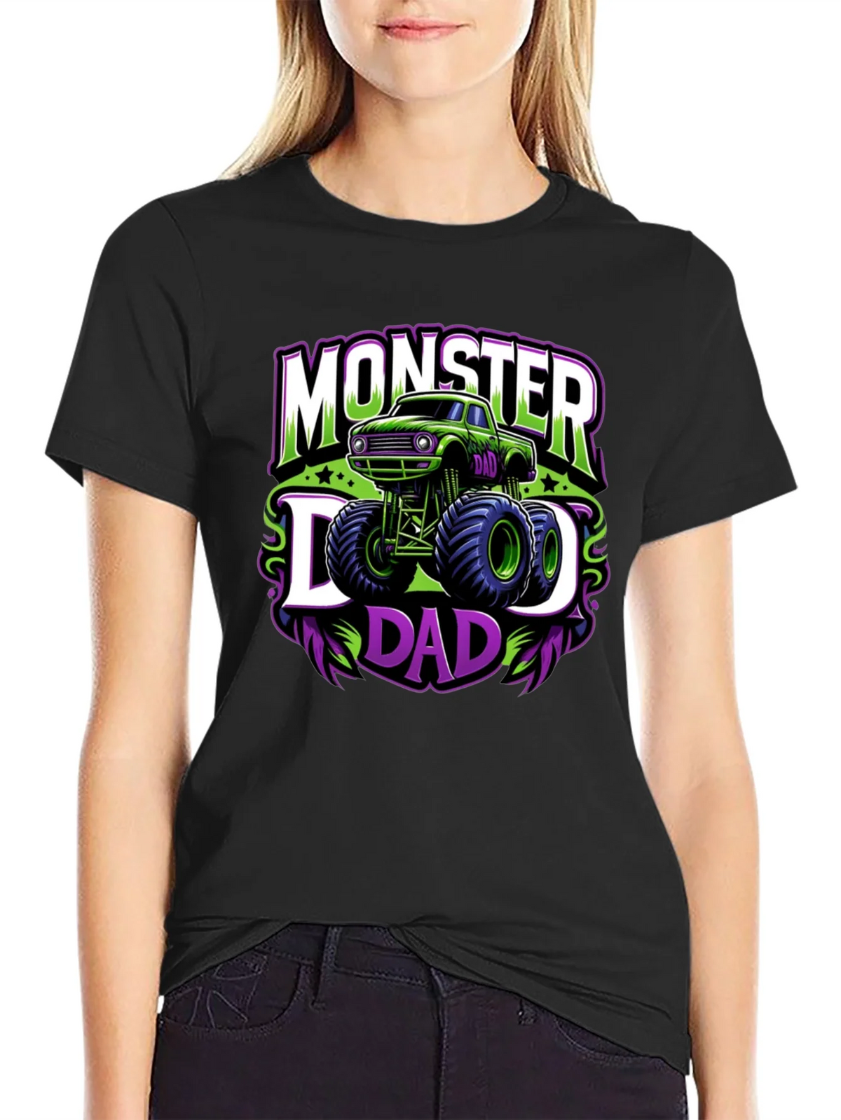 Monster Dad Graphic Tee - Black product image 2