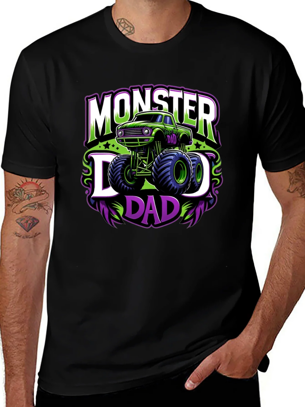 Monster Dad Graphic Tee - Black product image 1