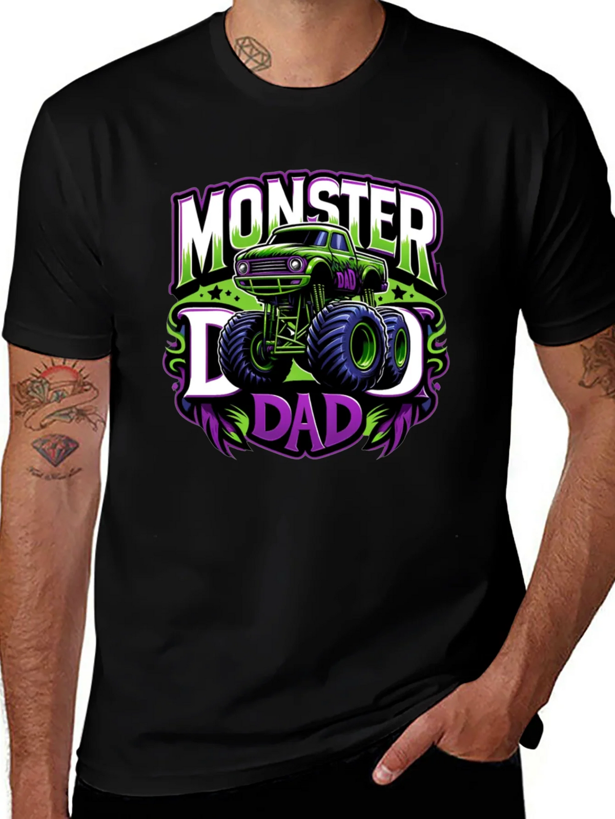 Monster Dad Graphic Tee - Black product image 1