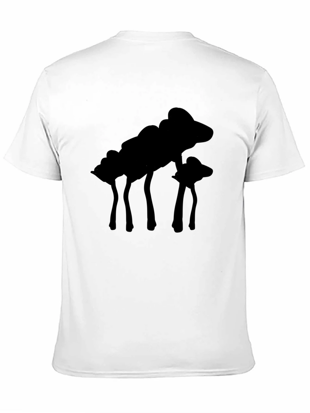 Silhouette Mushroom Graphic Black T-Shirt product image 10