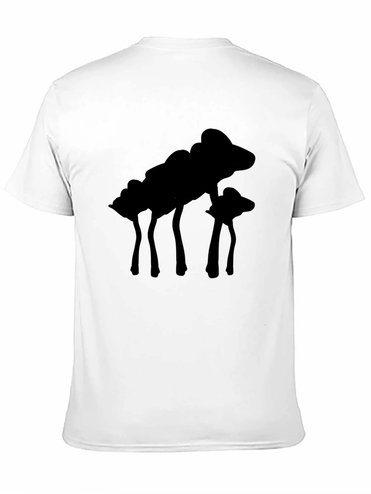 Silhouette Mushroom Graphic Black T-Shirt product image 10