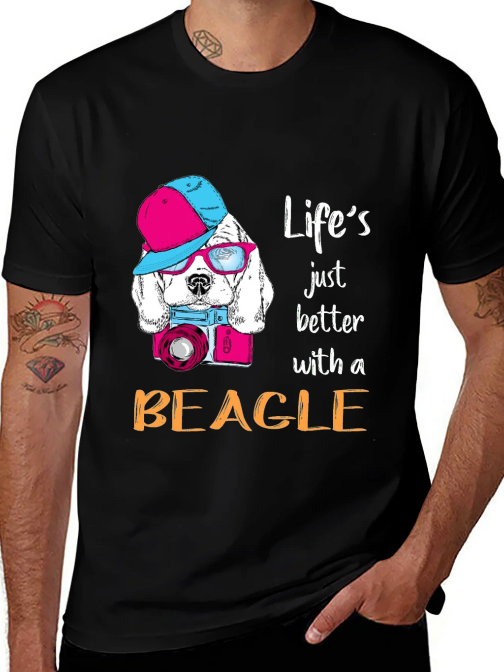 Beagle Lover T-Shirt: Lifes Better with a product image 1