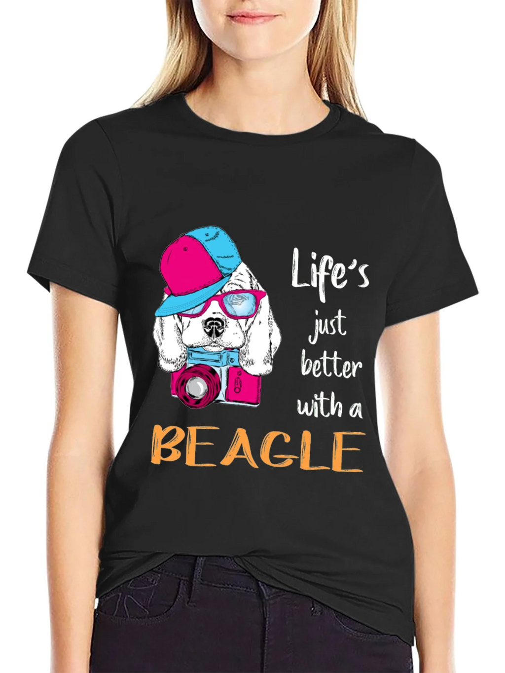 Beagle Lover T-Shirt: Lifes Better with a product image 2