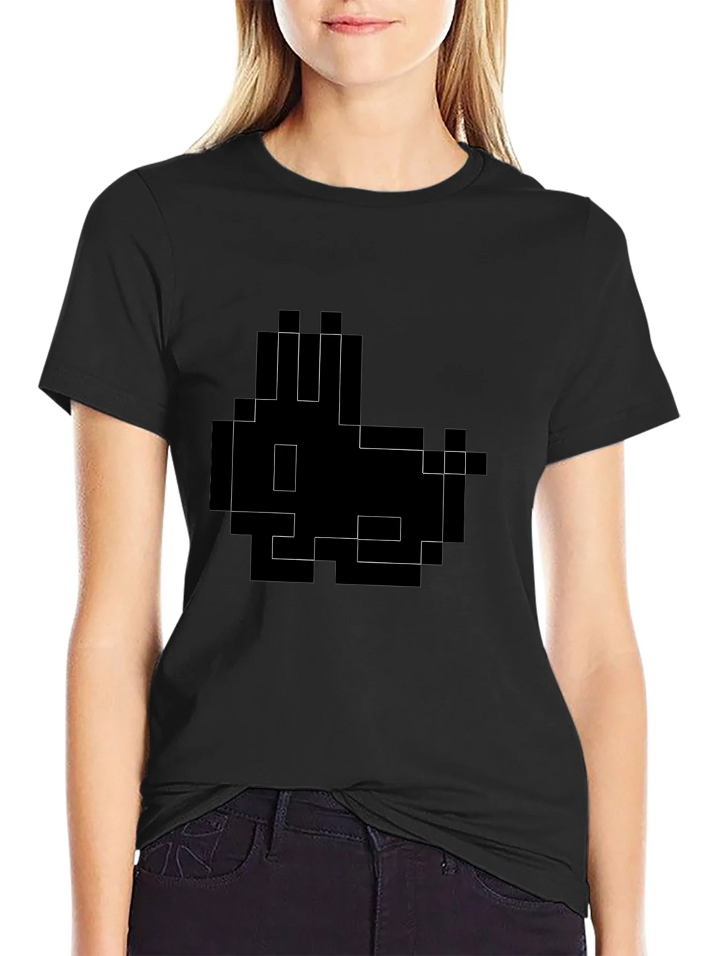 Pixel Rabbit Graphic Tee - Gamer Style product image 2