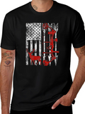 American Flag Deer & Bow Hunting T-Shirt product image 1