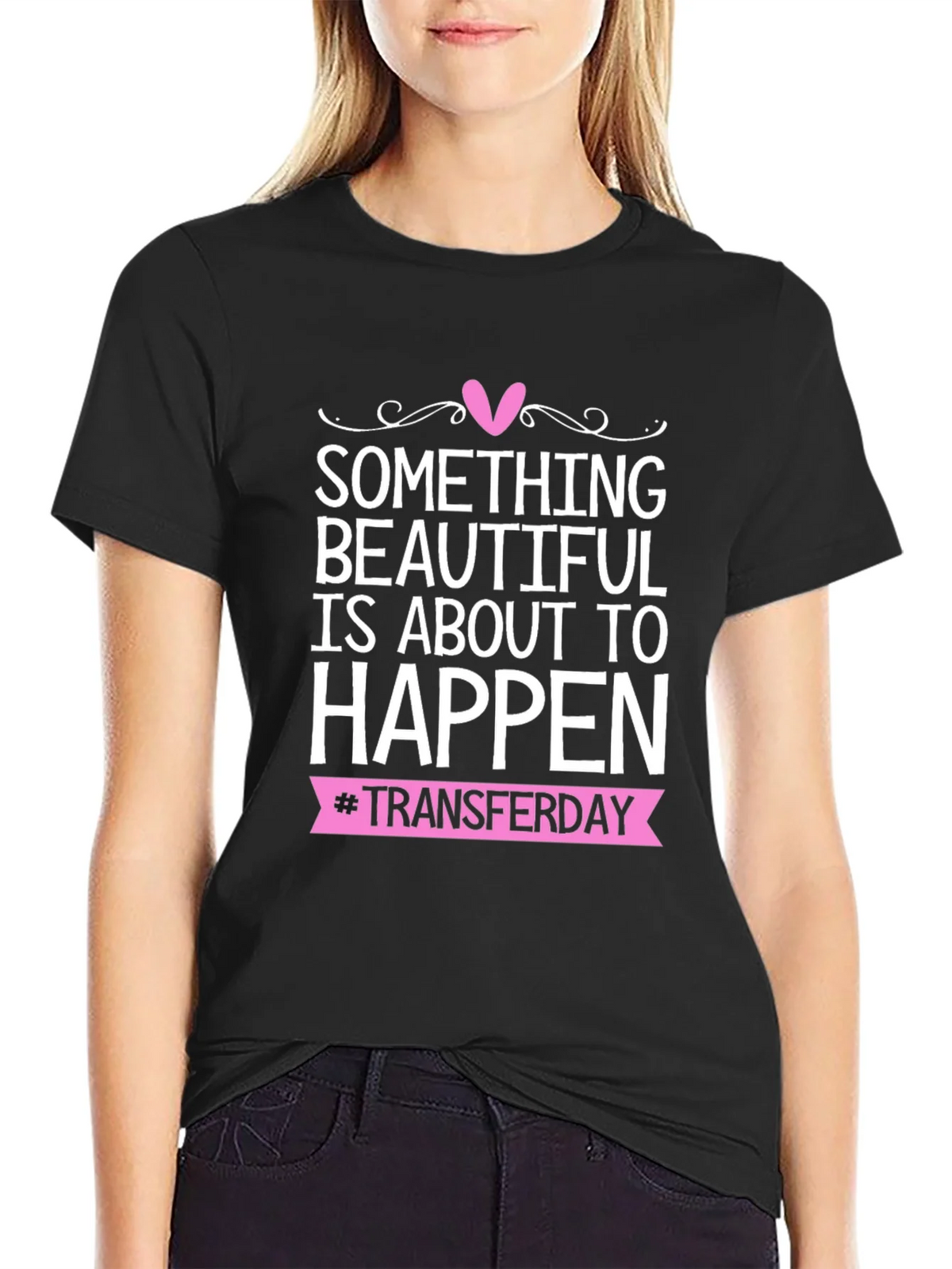 Beautiful Transfer Day Tee - Black Graphic T-Shirt product image 2