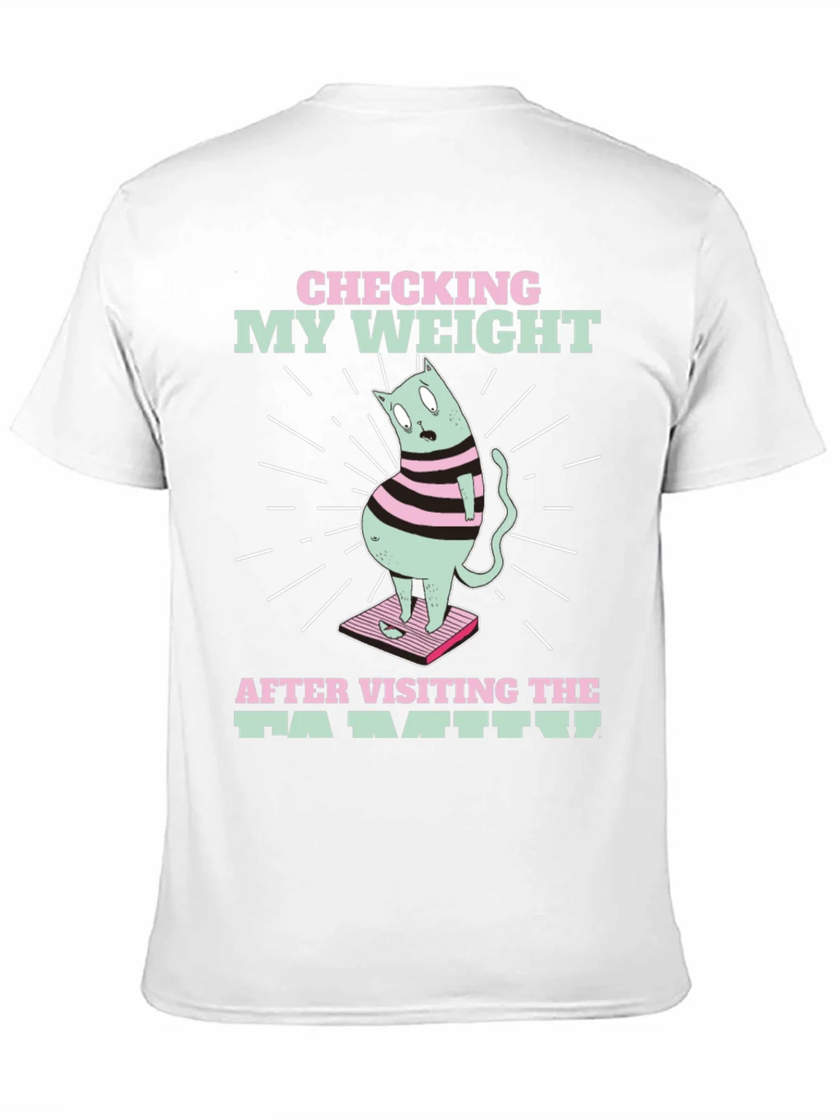 Funny Cat Weight T-Shirt - After Family Visit Tee product image 10
