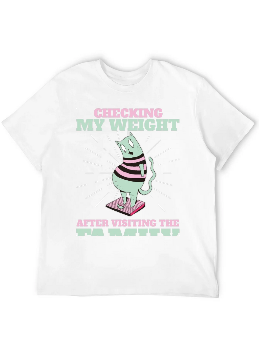 Funny Cat Weight T-Shirt - After Family Visit Tee product image 11
