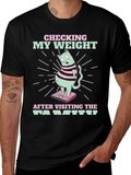 Funny Cat Weight T-Shirt - After Family Visit Tee product image 1