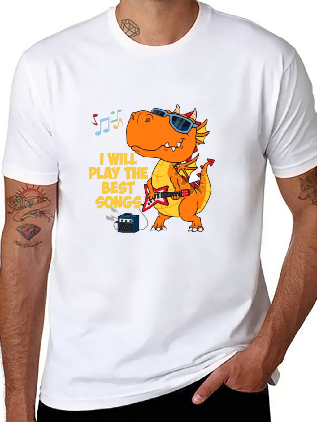Dragon Rock Star T-Shirt - Play the Best Songs! product image 7