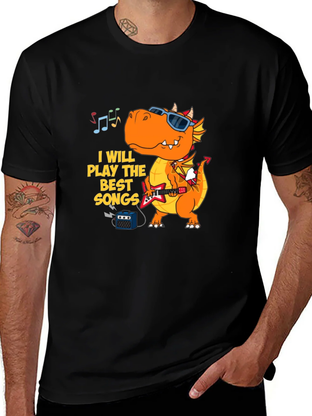 Dragon Rock Star T-Shirt - Play the Best Songs! product image 1