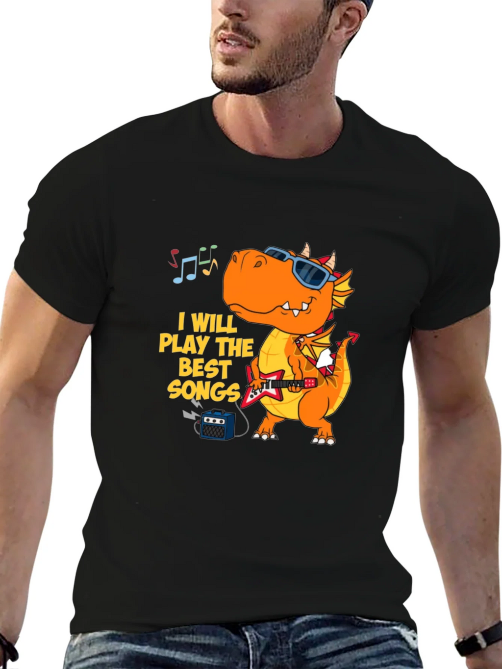 Dragon Rock Star T-Shirt - Play the Best Songs! product image 6
