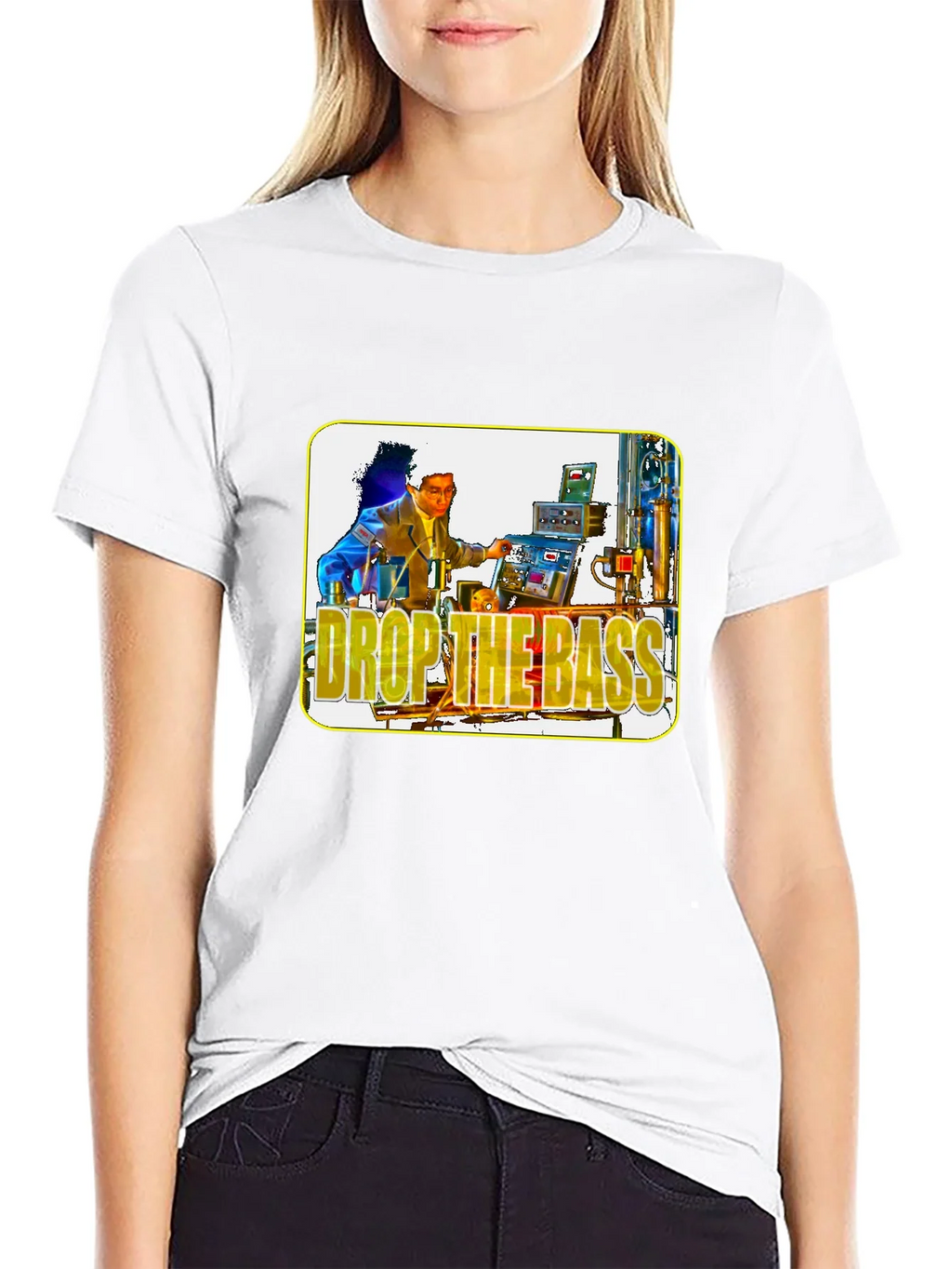 Drop the Bass Graphic Tee - Black Cotton T-Shirt product image 8