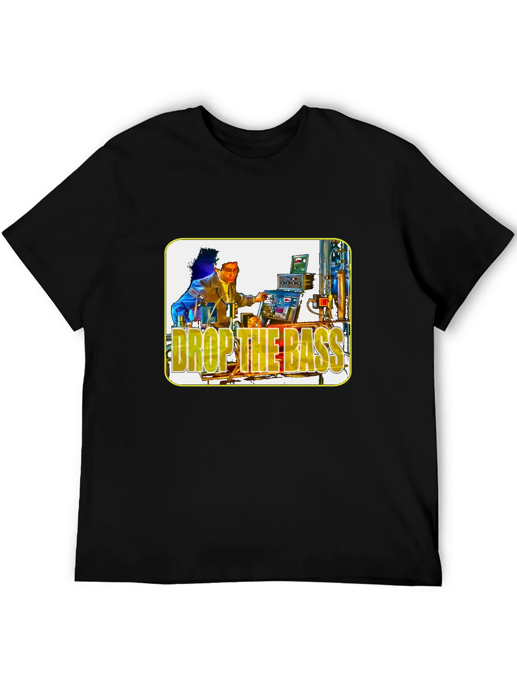 Drop the Bass Graphic Tee - Black Cotton T-Shirt product image 5