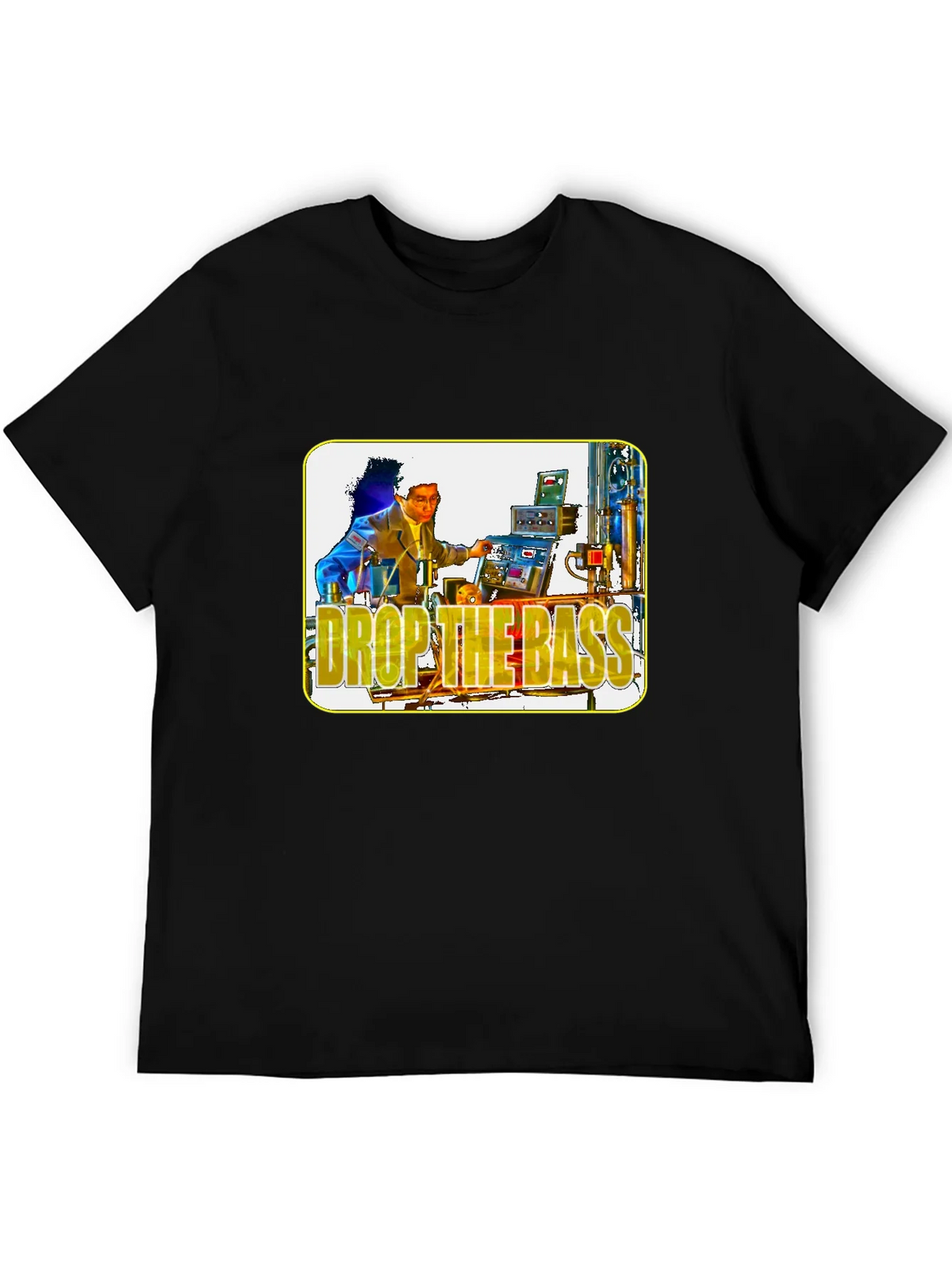 Drop the Bass Graphic Tee - Black Cotton T-Shirt product image 5