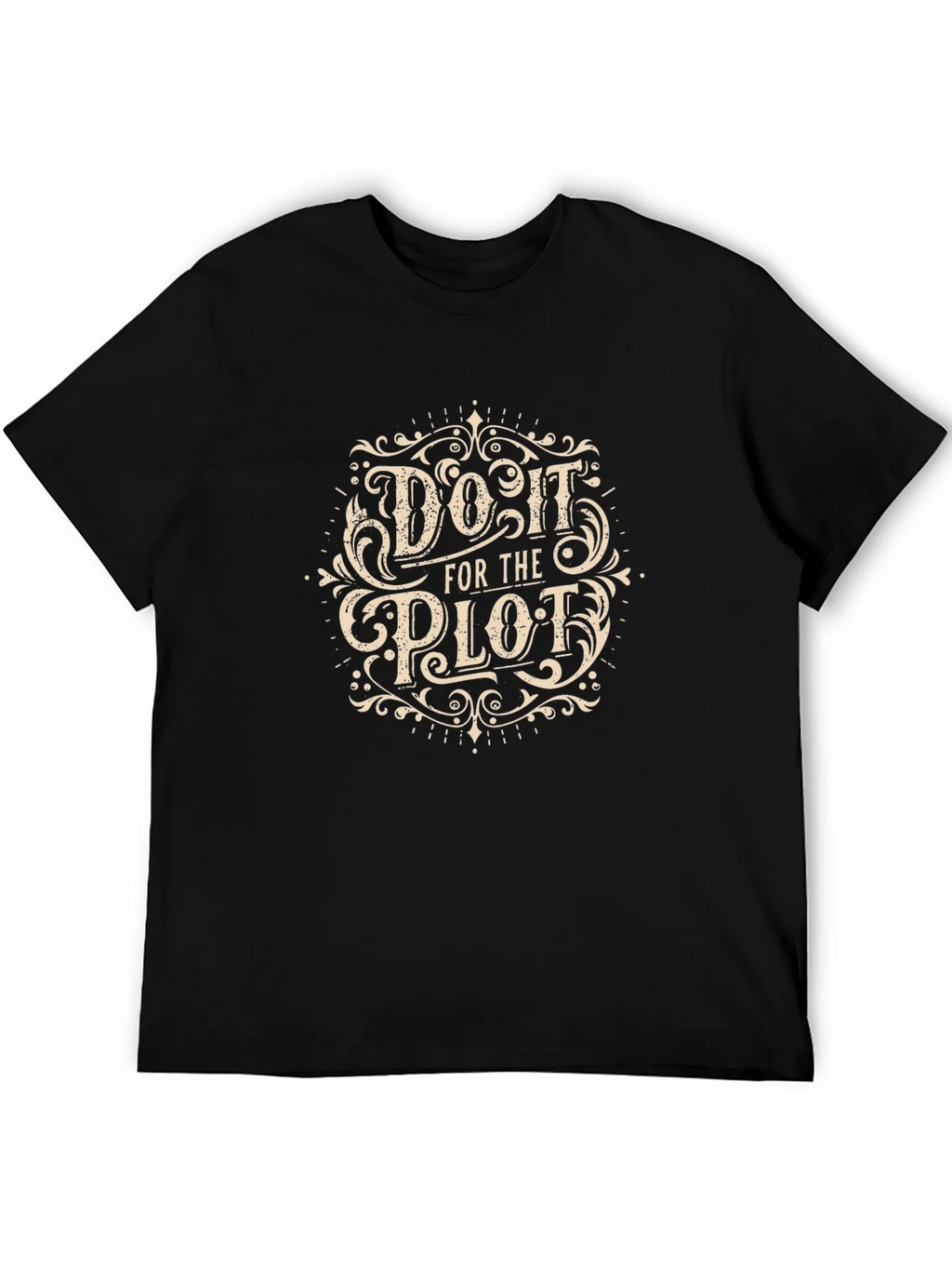 Do It For The Plot Black Graphic Tee product image 5