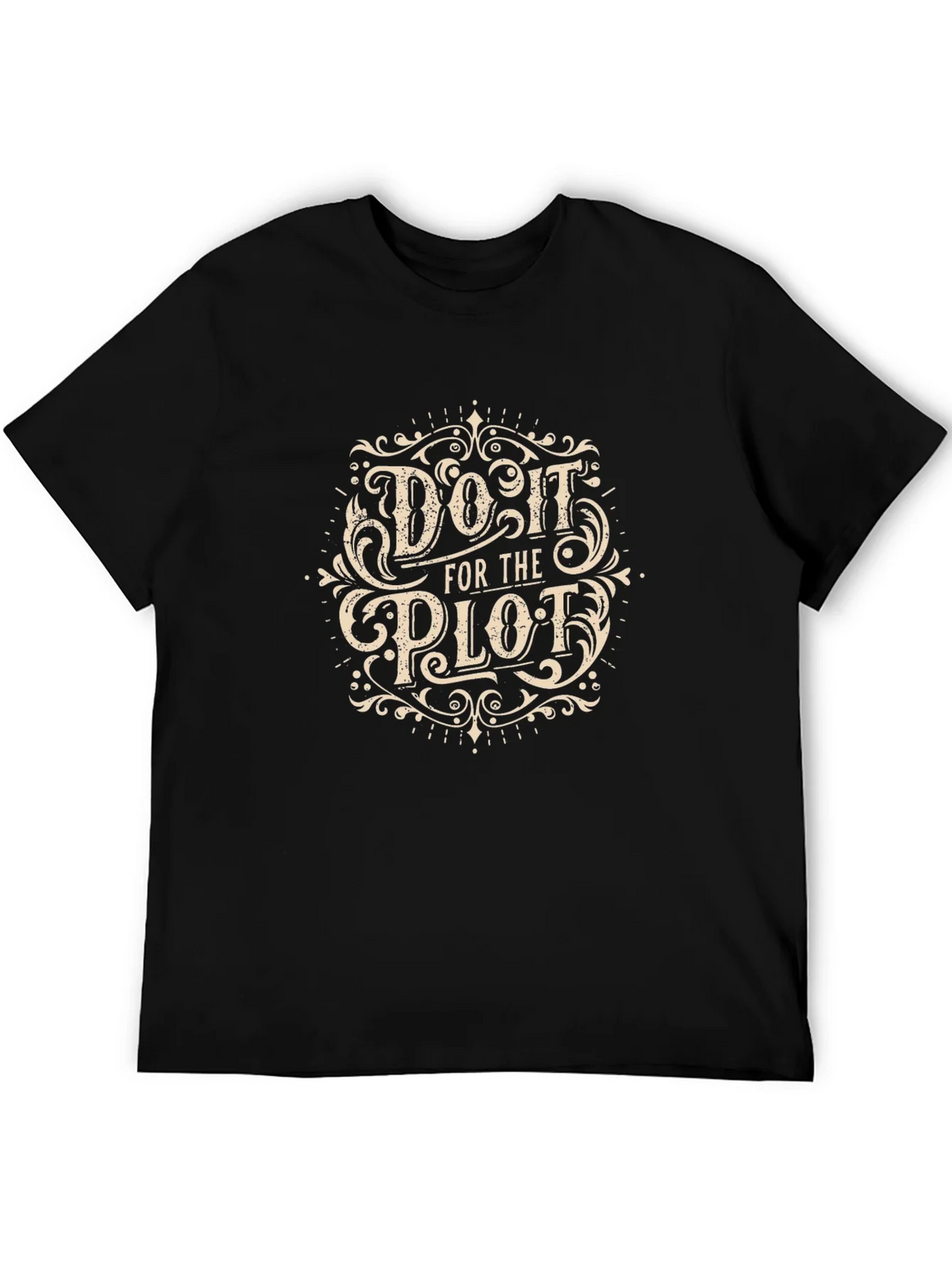 Do It For The Plot Black Graphic Tee product image 5