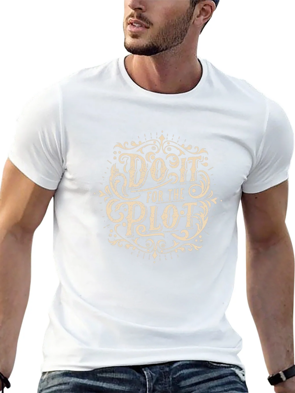 Do It For The Plot Black Graphic Tee product image 12