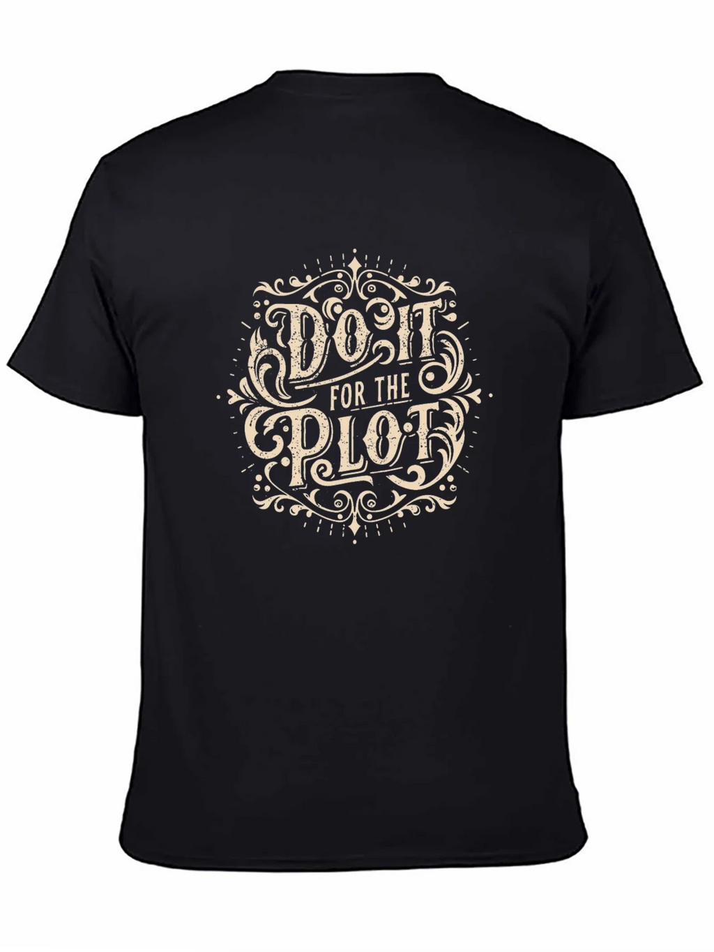 Do It For The Plot Black Graphic Tee product image 4