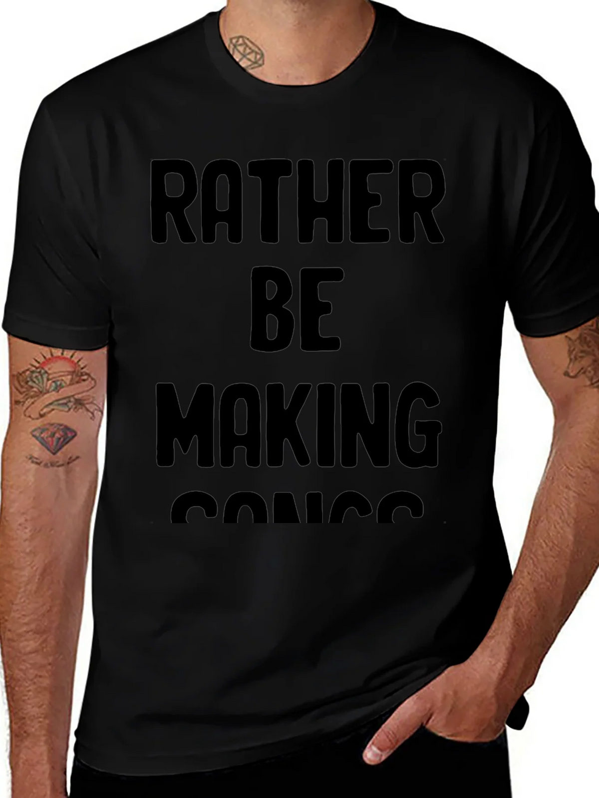 Rather Be Making Songs Graphic T-Shirt product image 1